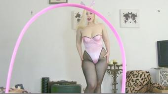 Easter Bunny Blows in Polka Dot Hose - Apr 12, 2020 (Galas Looner)