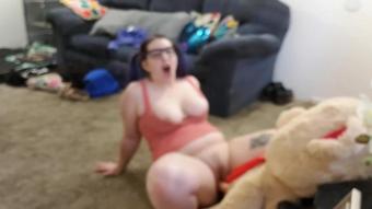 Desperate Nerdy Girl Fucks Her Teddy (Paige Steele)