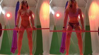 Naked vs Clothed Fitness Study to Music - April 04, 2020 (Lora Cross)