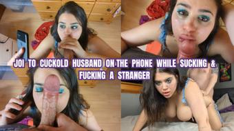 JOI for my Cuckold Hubby While Sucking off the Gardener (Lucia Gomez)