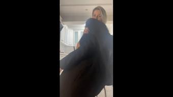 Enjoying furry jacket on my body (SweetBlondyVi)