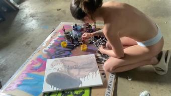Charlottemae - Creating First Paint Pour - Manyvids (CharlotteMae)