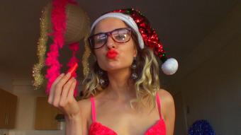 RED Lipstick SANTA Mesmer JOI (Goddess Vanessa)
