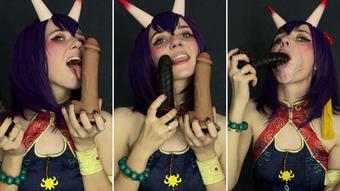 Shuten-doji - Double Blowjob - FGO Cospl - Dec 8, 2022 (Lil cosplay slut)