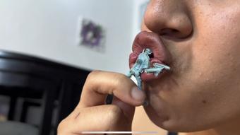 giantess use her body 4 punish them vore - March 14, 2023 (Colombianbigass)