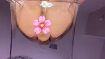 Transparent Chair Oily Dildo Fuck Tease (boudoirbunny)