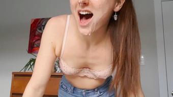 Massive Facial for College Cumslut JOI (Hazel Simone)