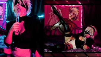 NieR Automata:2B HardFuck & Masturbation (Black Kitsune)
