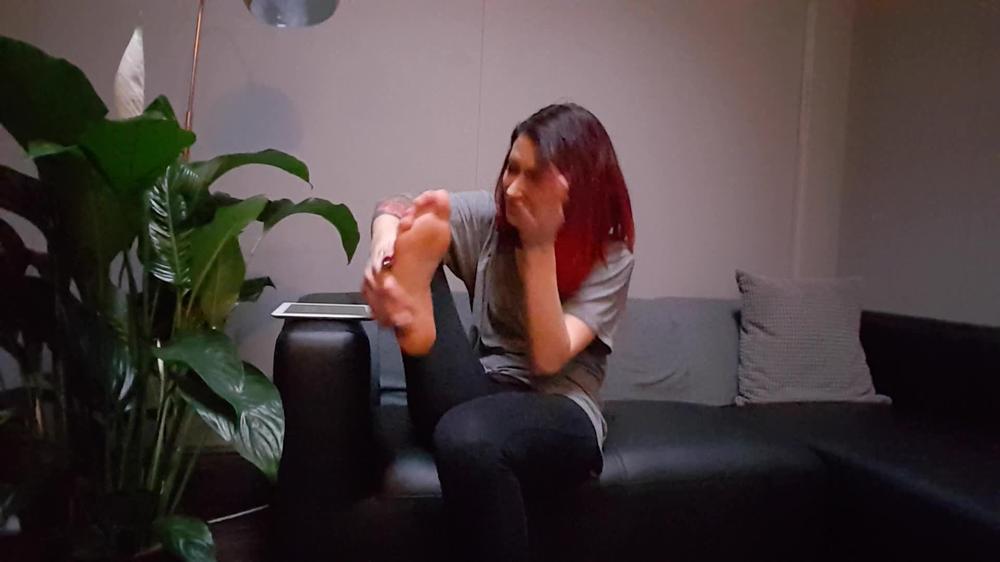 AdreenaAngela - Sweaty Foot Tease