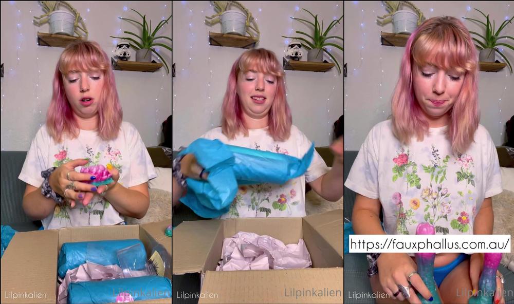 lilpinkalien 171110557 2021 07 18 very excited to show you my unboxing video for the toys that were sent to me by fauxphallus. https