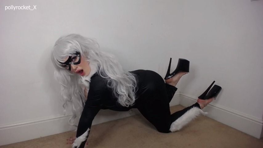 Black Cat Cosplay - Dildo riding - January 23, 2021