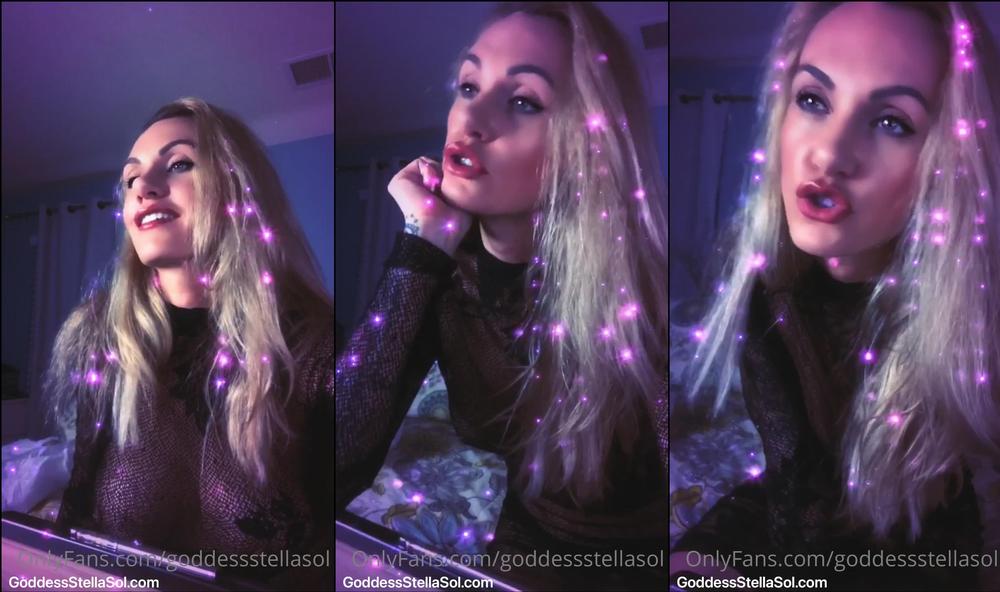 goddessstellasol 01 05 2021 2098406152 Listen to that bitch losing his mind during our virtual session. Lol  But more importantly