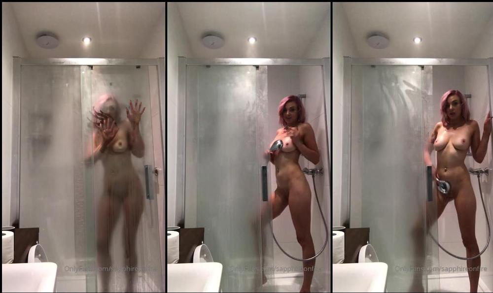 sapphireonfire 01 08 2019 48065712 I always have to get sexy in the shower when Iâm away...