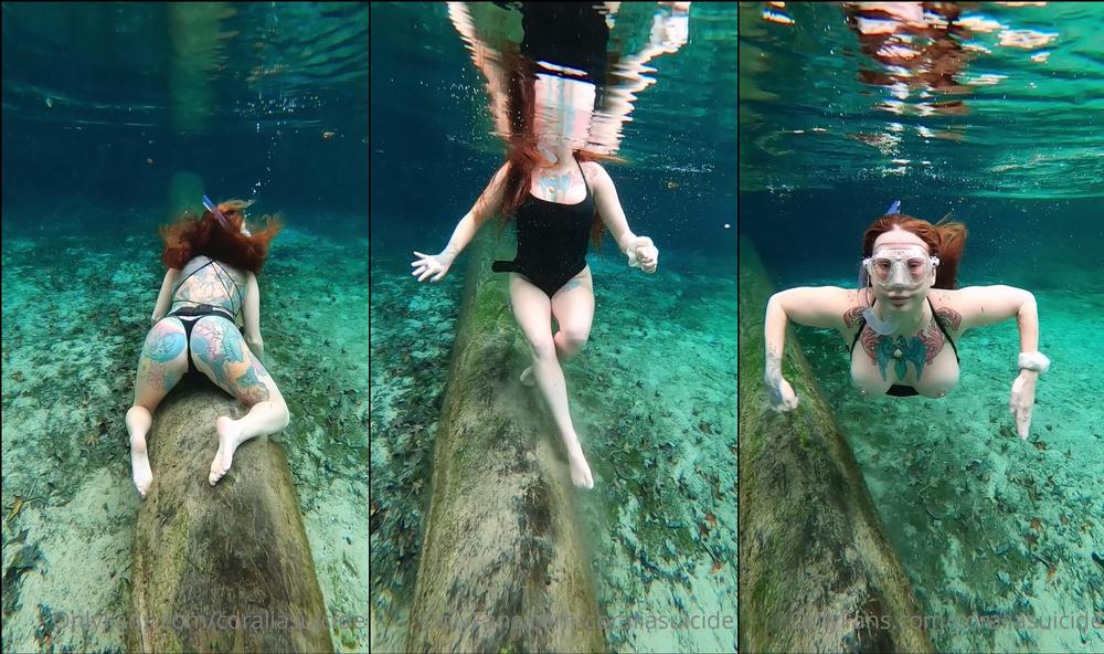 coraliasuicide 01 11 2021 2262806407 Enjoy my underwater twerking and titty jiggles heehee. Iâm finally caught up on messages