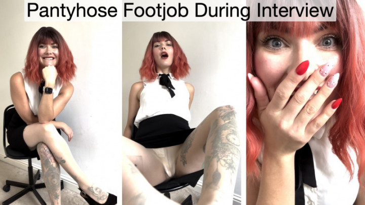 Pantyhose Footjob During Interview - September 17, 2023