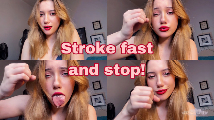 Stop & go stroking with eye-contact