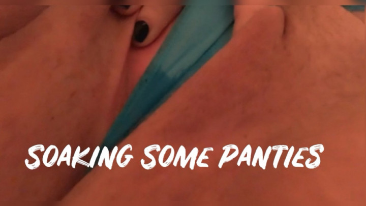 Soaking some panties for a customer