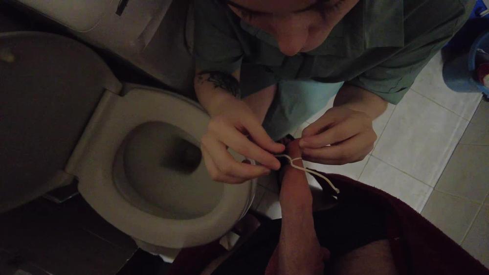 Nurse Exploring Patient S Foreskin