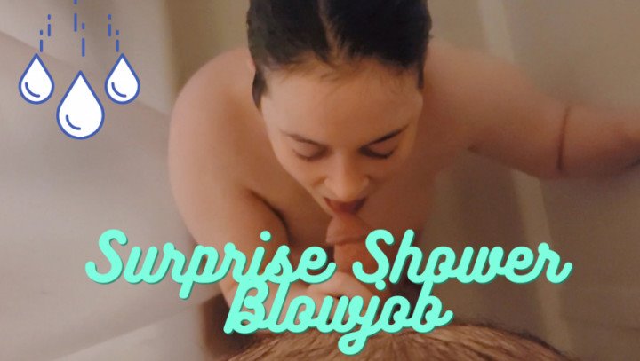 Caityfoxx Shower Blowjob Ends With Cum On Tits