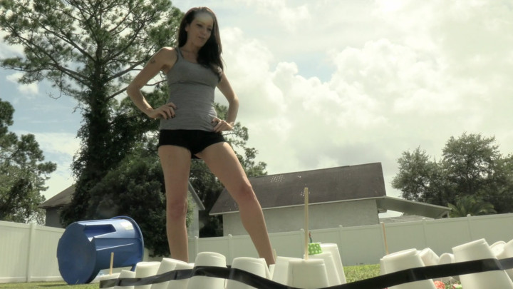 Giantess Slyyy Destroys Tiny Village