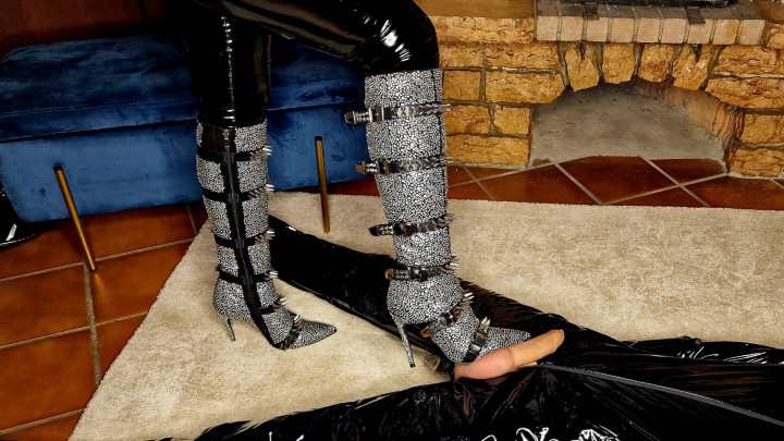 Stiletto boots endurance test