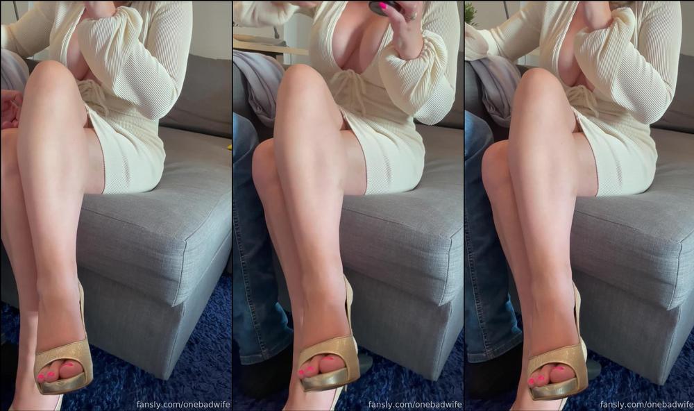 onebadwife 03 04 2022 367077337751101440 i m at my boyfriends house so you think he s happy to see me sound removed for