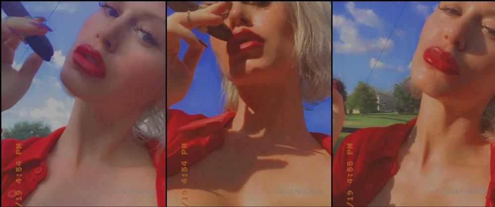 cascaakashova 01 10 2019 66076773 Monday afternoon.. keeping my cigar lit.. I got it. XO
