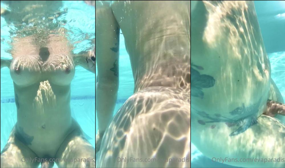 evaparadis 06 08 2020 658987243 Having a little vacation in Palm Springs it feels so good to be in your own pool naked