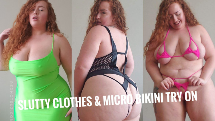 BBW Slutty Outfit & Micro Bikini Try On - March 31, 2019
