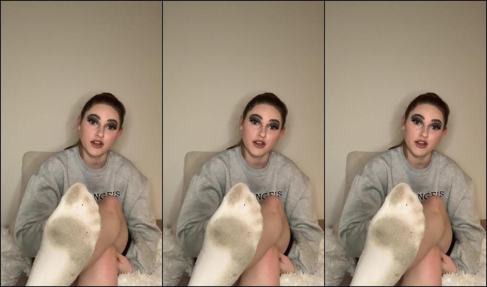 goddessjaim - Dirty White Ankle Socks