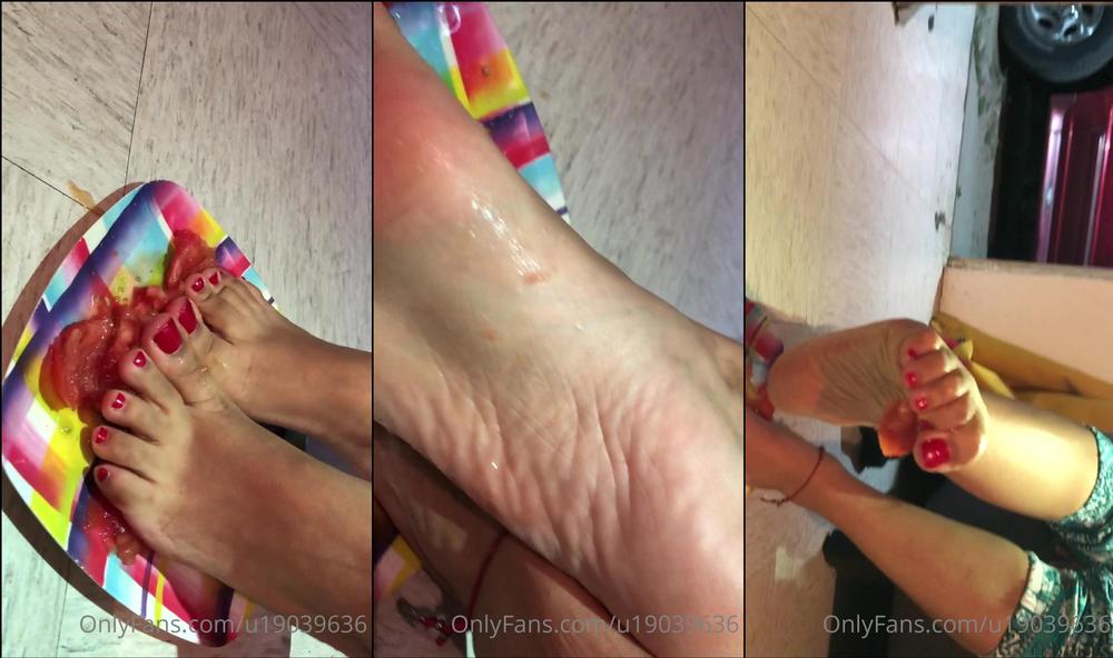 airamfeet 15 06 2020 430051700 pisando un tomate holiis hoy toca video