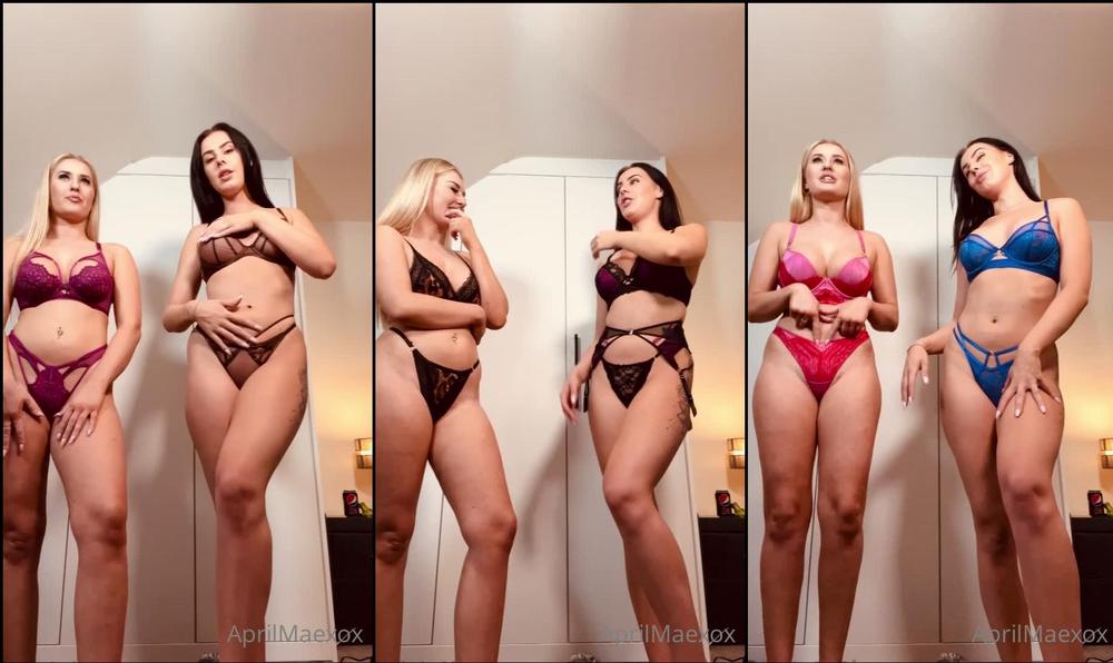 aprilmaexox 395067442 bts youtube video my lingerie try on haul bts footage with amberpaige i ve attached the full video in case you missed it comment what set was your 1