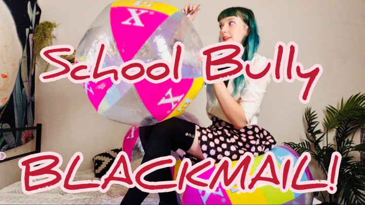 Schoolgirl Bully Beach Ball & Blackmail