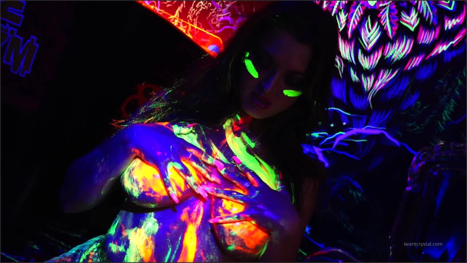 Crystal Knight Blacklight Euphoria Body Paint Tease