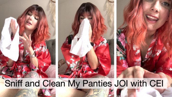 Sniff and Clean My Panties JOI with CEI - June 08, 2024