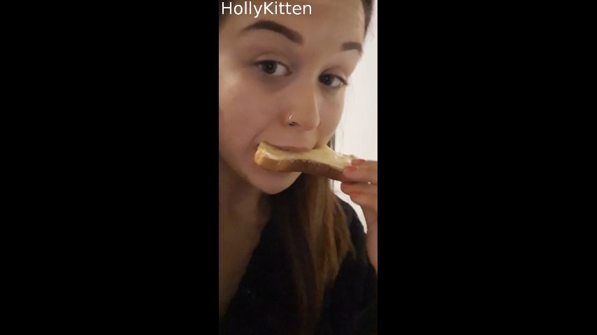 Mukkbang Me Eating Cheese on toast