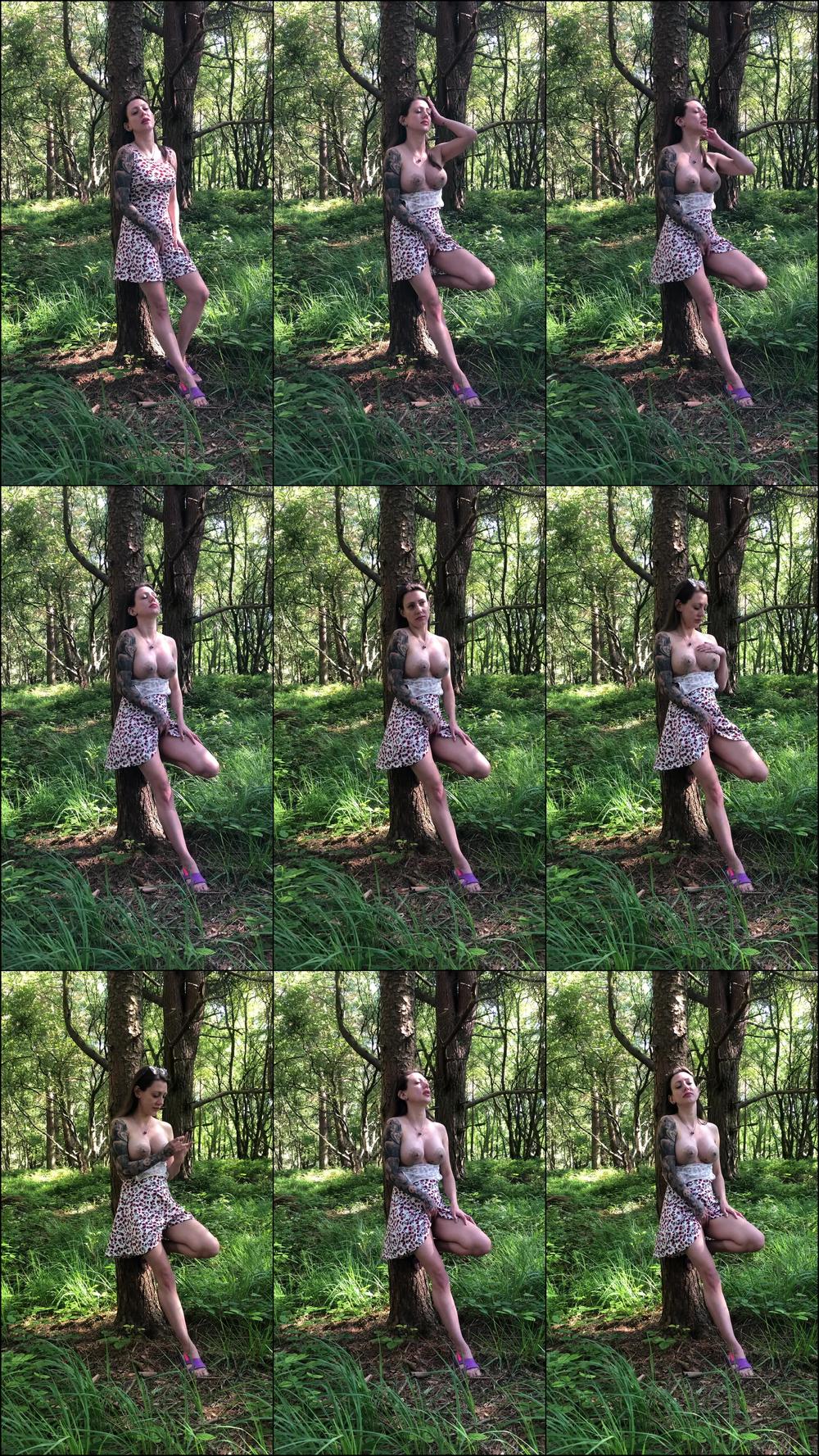 Tits Out Playing in the Woods