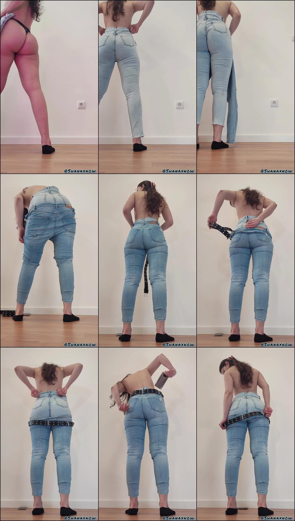 TWO JEANS FOR MY BIG ASS FETISH JEANS