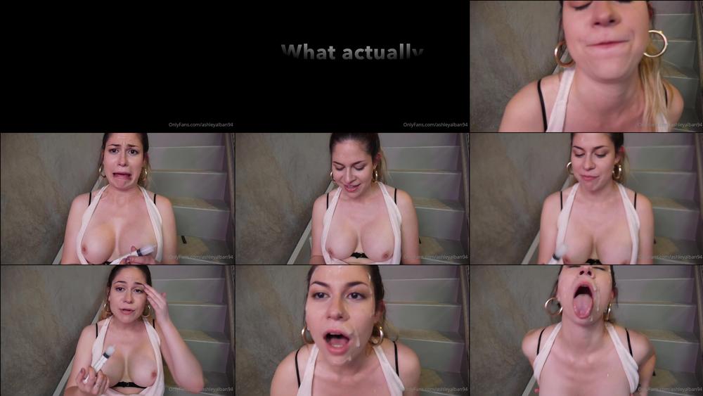 ashleyalban94 04 05 2020 280497096 Sometimes...It is really hard to cum on your own face. I have not perfected it yet.  
