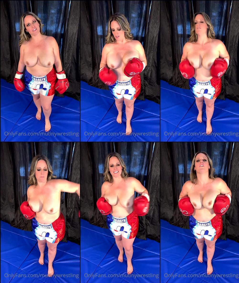 mutinywrestling 03 01 2021 2000416570 MANY requests for topless breast punching (punching my own tits). So here it is