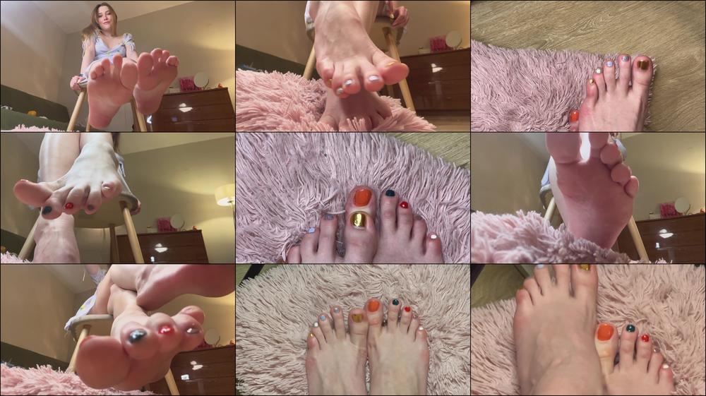Kiss my every  painted toe nail, Steve