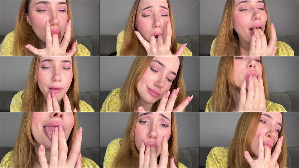 Saliva play close to cam and Drooling