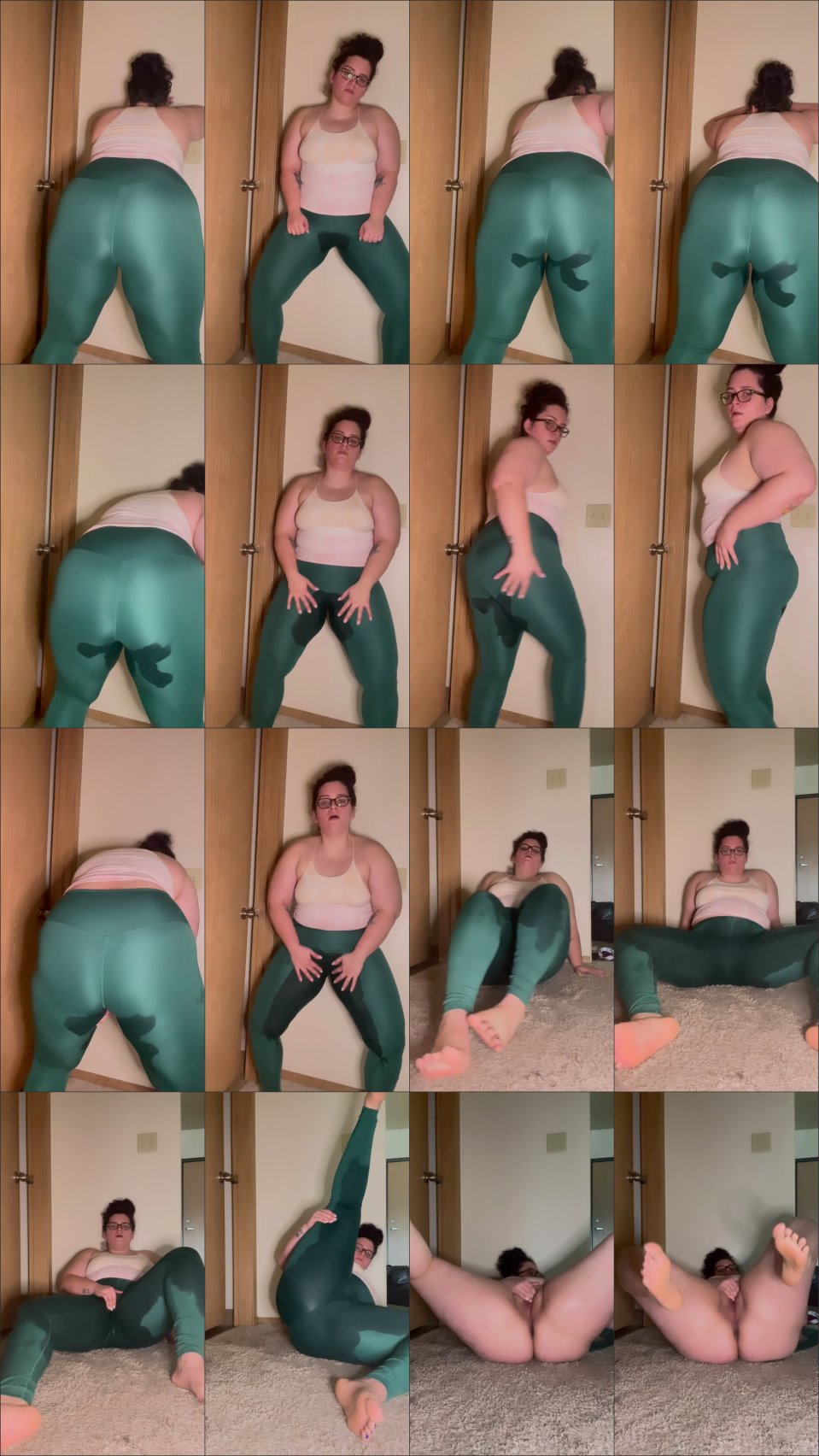 Mikayladelilah Bbw Soaking Yoga Pants With Piss
