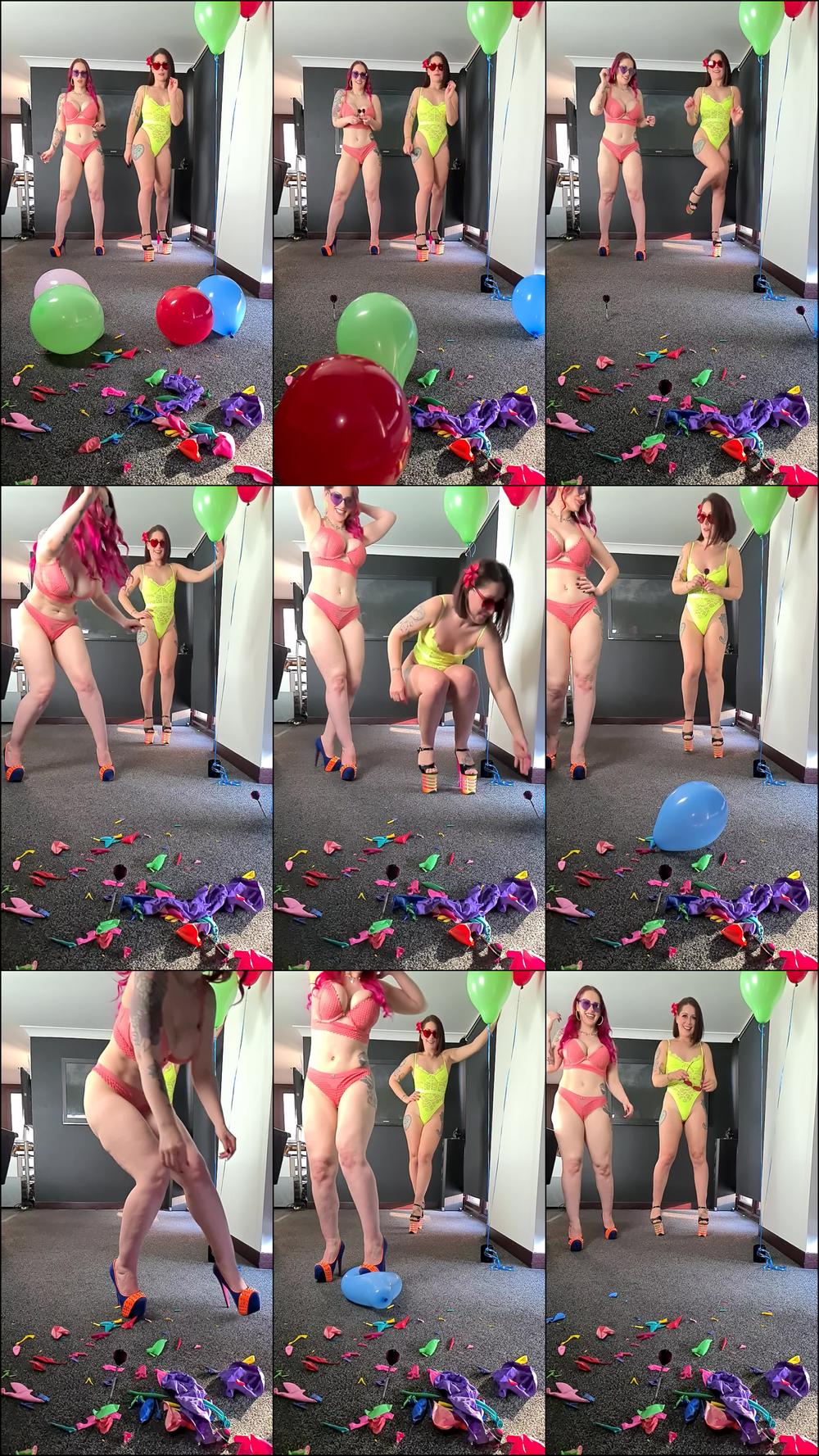 Ruby Onyx Balloon Popping Slow Mo
