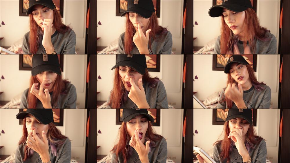hidden camera, picking my nose