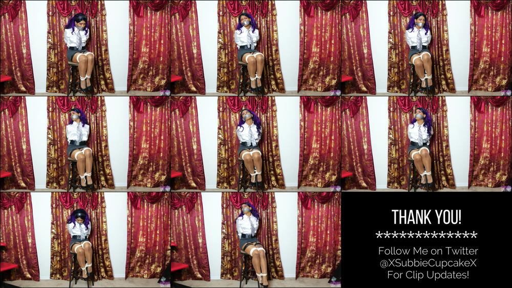 Subbiecupcake Chairtied In My Tiny Skirt And Tie