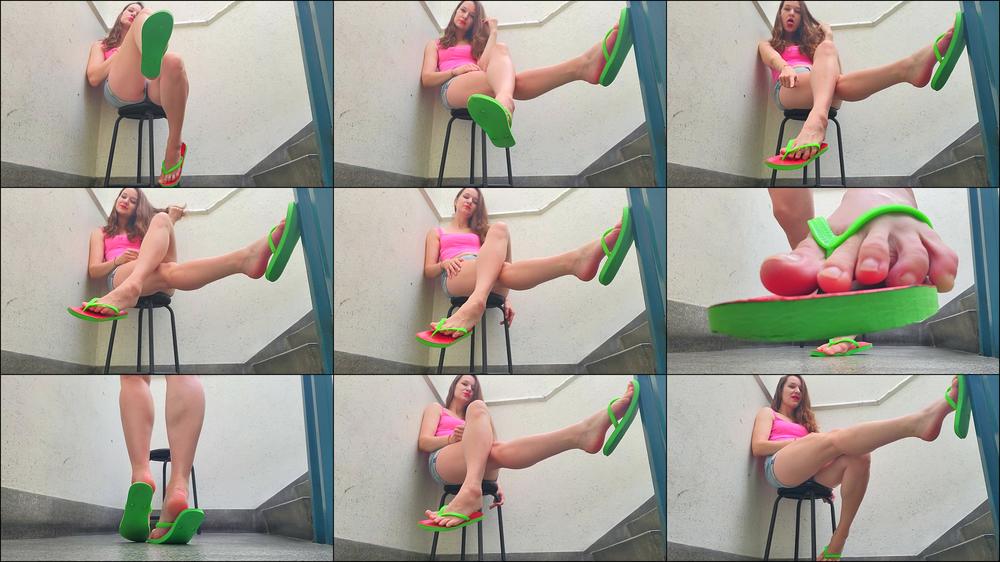 Watermelon Flip Flops Dangle