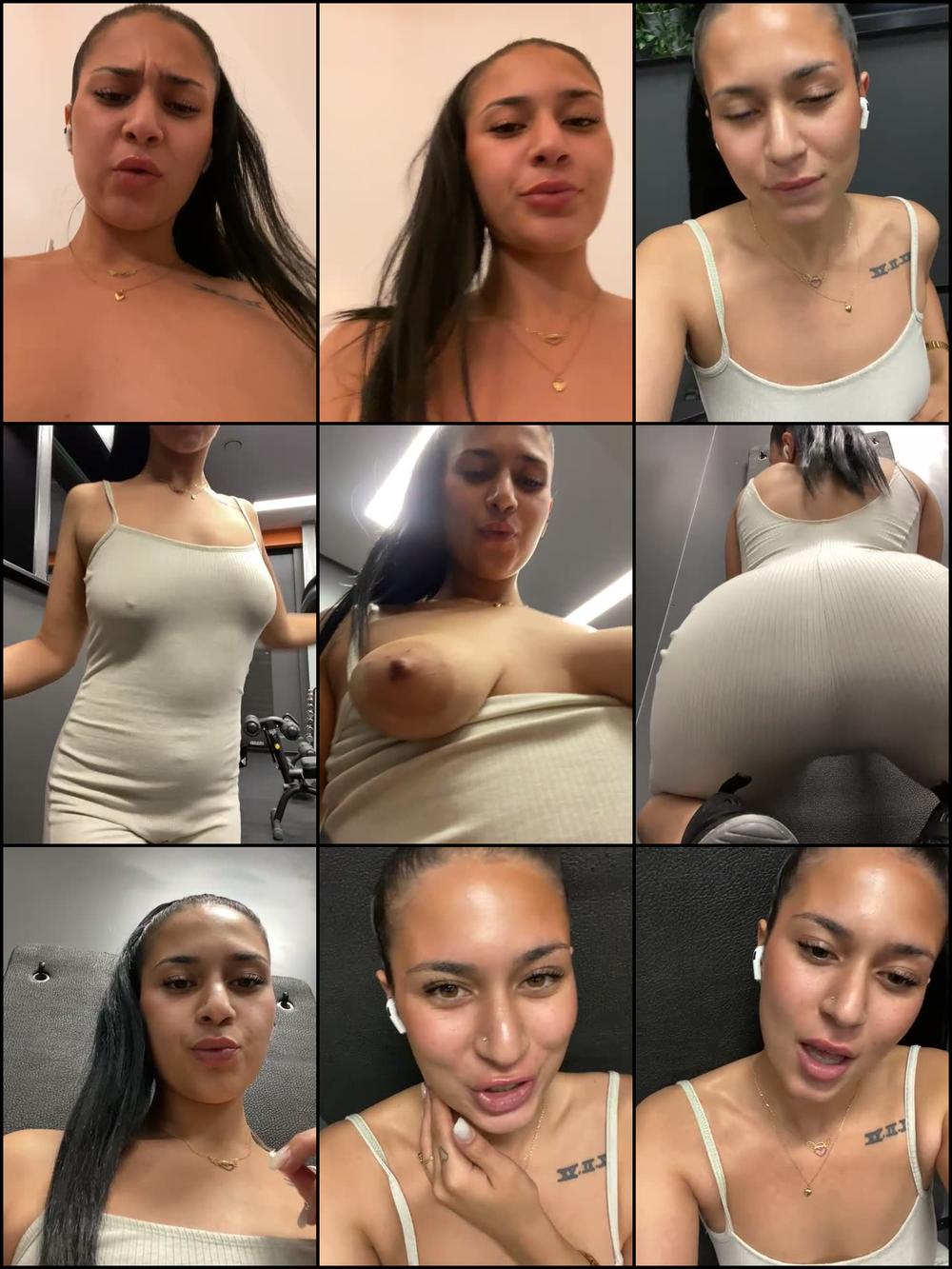 Gym Session with Vibrator