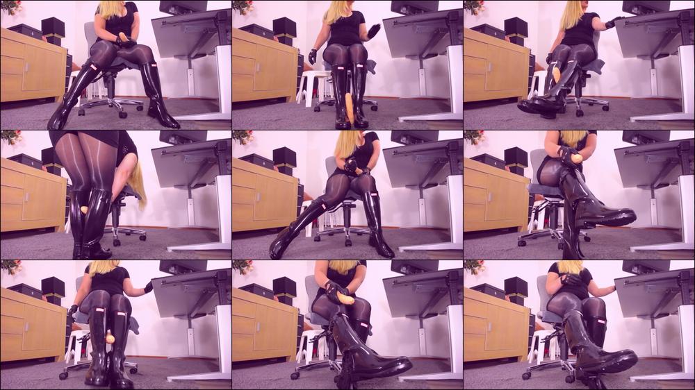 Cum on wellies HUNTER, Rubber Boots JOI, leather gloves