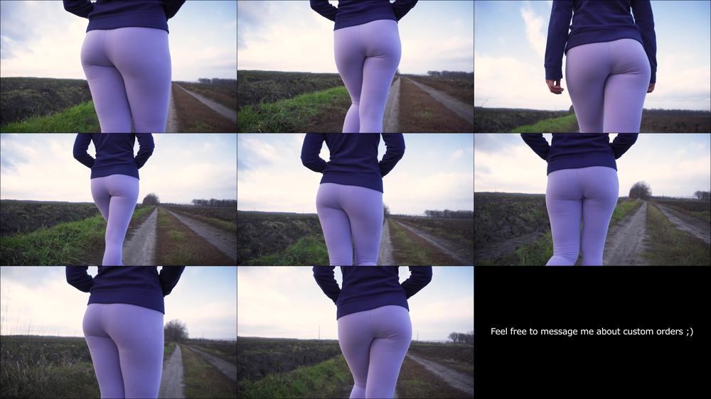 Teen Asian Walking Outdoors In Tight Leggings Ass Fetish